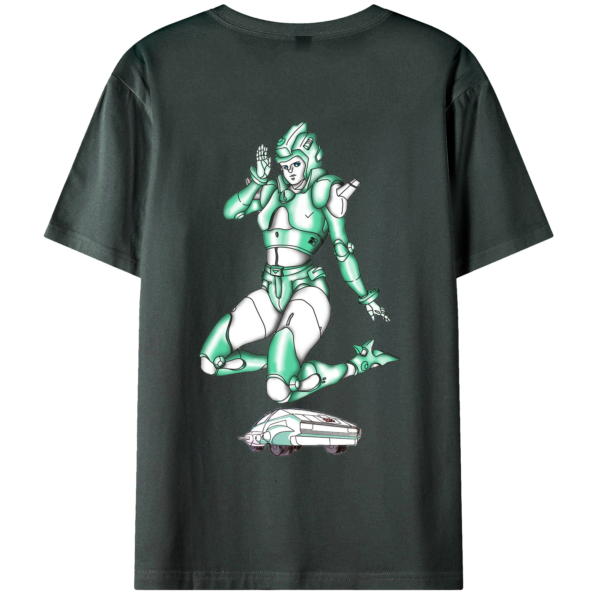 （画像用）  綿100％ メンズ半袖Tシャツ（バックプリント） 通気性